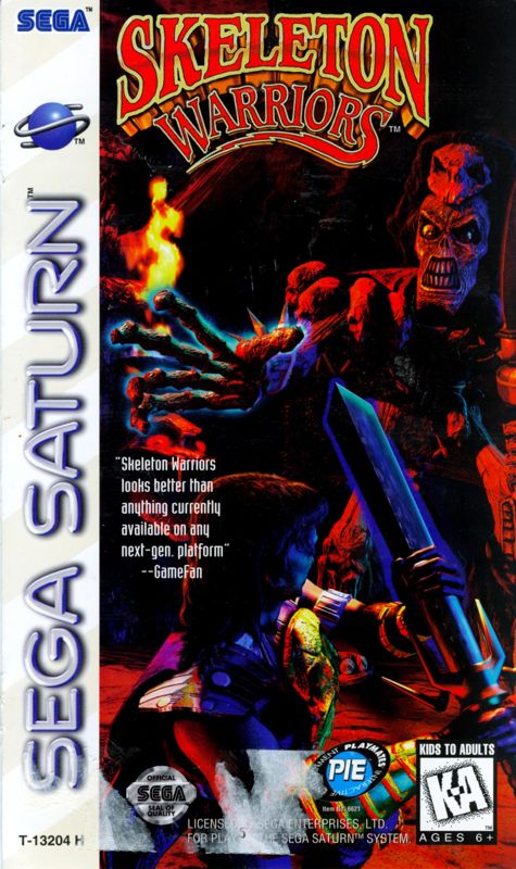 Skeleton Warriors box art for Sega Saturn